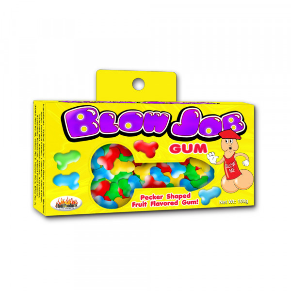 Blow Job Pecker Shaped Bubble Gum Fruit Flavored 3.5oz