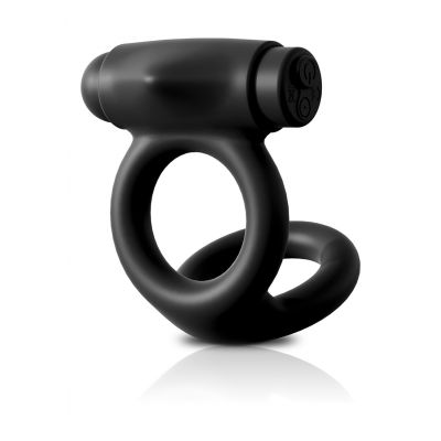 Vibrating Silicone Cock Ball C Ring Black Best Cock Ring