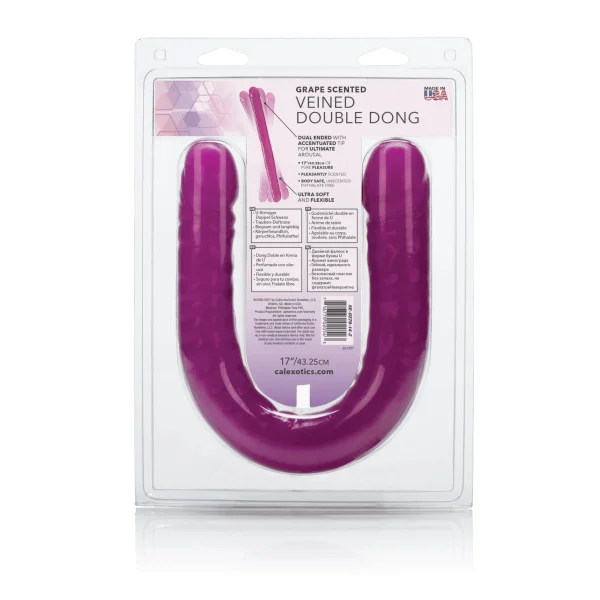 Veined Double Dong - Grape