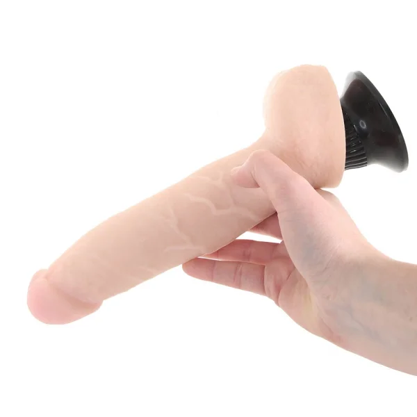 Real Feel Deluxe No. 6 - 8.5" Suction Cup Vibrating Dildo