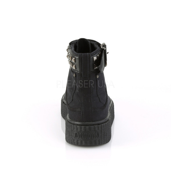 1 1/2 inches PF Round Toe Lace-Up Front High Top Creeper Sneaker — image 4 of 16