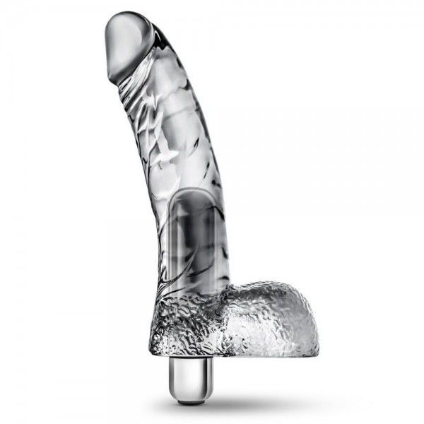 Blush Novelties Naturally Yours Vibrating Ding Dong 6.5" - Clear