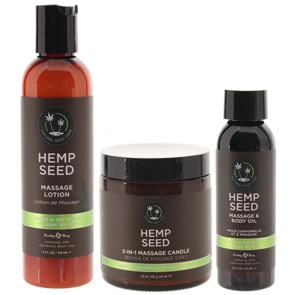 Hemp Seed - Massage In A Box - Naked In The Woods