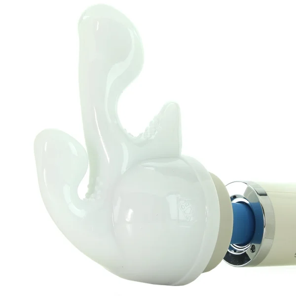 Tri-Gasm Triple Pleasure Wand Attachment by Wand Essentials - White