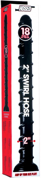 18" Swirl 2" Thick Anal Snake