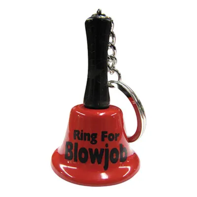 Ozzie Creations Ring For Blowjob Bell Keychain