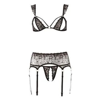 Chichi Suspender Set Black Large