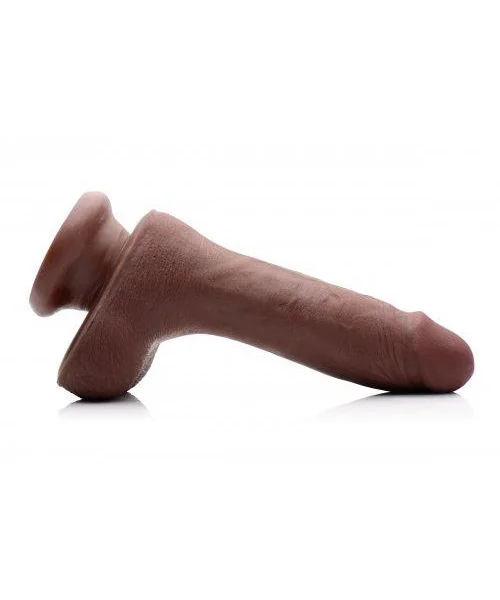 7 Inches Ultra Real Dual Layer Suction Cup Dildo Brown — image 6 of 8