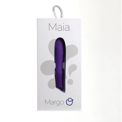 Margo Silicone Textured Bullet Vibrator Neon Purple