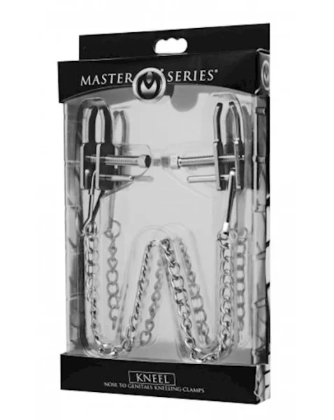 Kneel Nose To Genitals Kneeling Clamps
