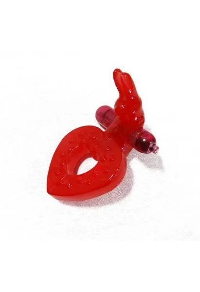 RING OF XTASY RABBIT SERIES RED SILICONE