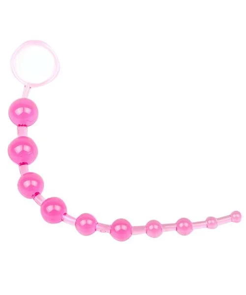 Pink Chain Of 10 Anal Beads