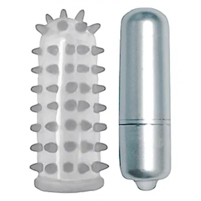 Mini Pocket Bullet With Jelly Sleeve 3 Speed Waterproof Silver