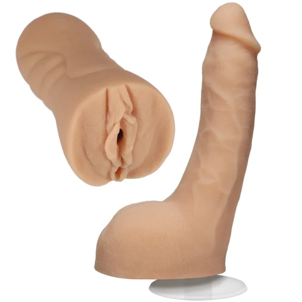 Doc Johnson Pocket Pussy & Lulu 8″ Ultraskyn Cock — image 4 of 5