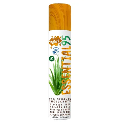 Wet Essential95 Certified 95 Organic Aloe Based Lubricant 1 Fl Oz