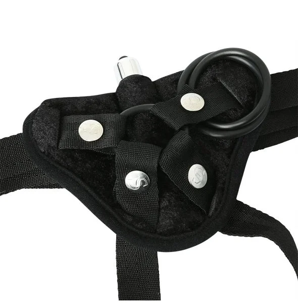 Vibrating Velvet Harness