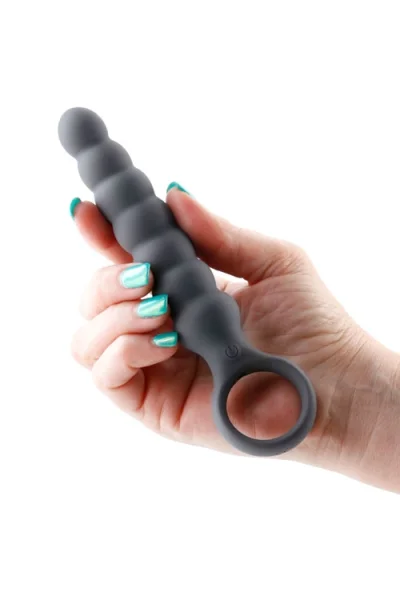 nsnovelties Lucent by Desire 6.5" Beaded Vibrating Anal Wand with Ring Handle