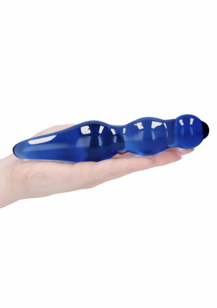 Lollypop - Blue - Glass Dildo