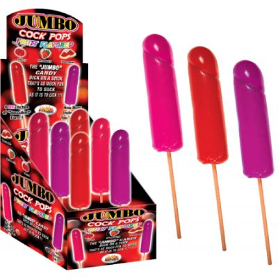 Jumbo Fruit Cock Pops 6 X Display