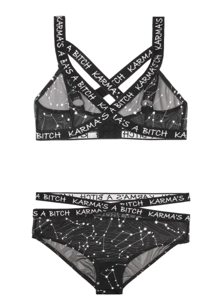 Karma's a Bitch Bralette and Cutout Panty Set — image 7 of 10