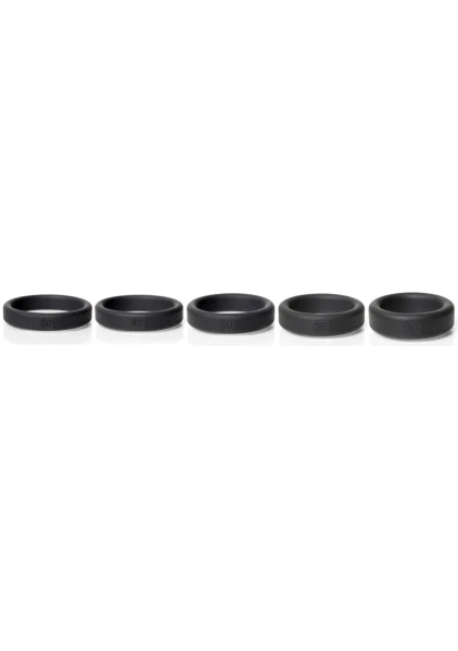 Boneyard Silicone Cock Ring 5 Piece Kit