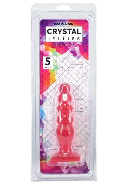 Crystal Jellies 5 inch Anal Delight - Purple