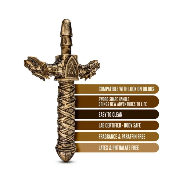 The Realm - Drago - Lock On Dragon Sword Handle - Bronze