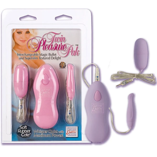 California Exotic Twin Pleasure Pak Vibrating Bullets Pink