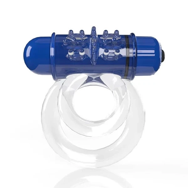Screaming O - 4B Double O Vibrating Bullet Dual Cock Ring