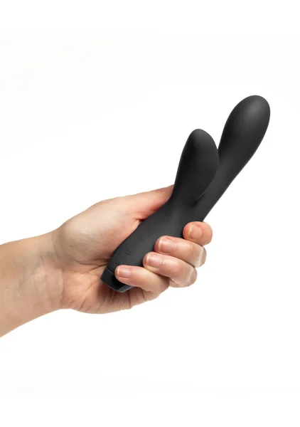 Je Joue Hera Flex Waterproof Rechargeable Silicone Dual Stimulation Rabbit Vibrator -  Black
