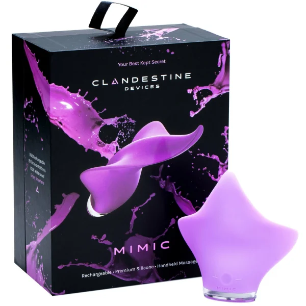 MIMIC 8-Function Flexible Rechargeable Silicone Vibrator - Lilac