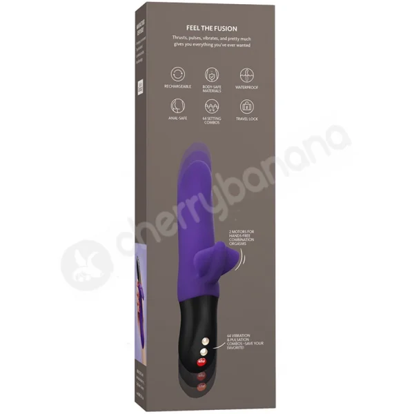 Fun Factory Bi Stronic Fusion 64 Speed Violet Thrusting Rabbit Vibrator