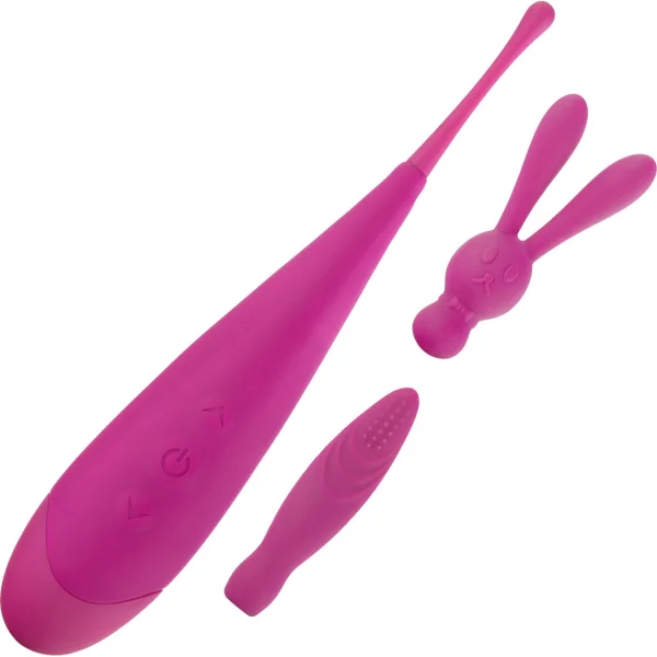 Blush Noje Quiver Pinpoint Vibrator with 2 Attachments