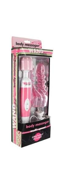 Wand Ess My Body Massager W/attach Pink