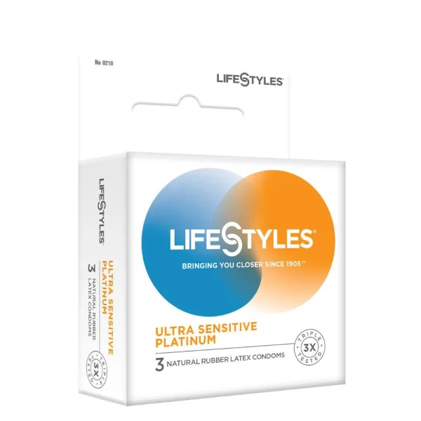 LifeStyles Ultra Sensitive Platinum Condoms | Ultra Thin