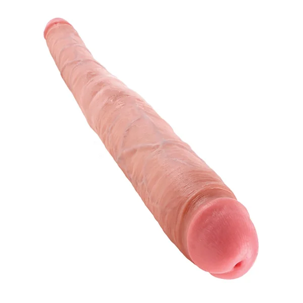 King Cock 16 Inch Tapered Double Dildo Flesh