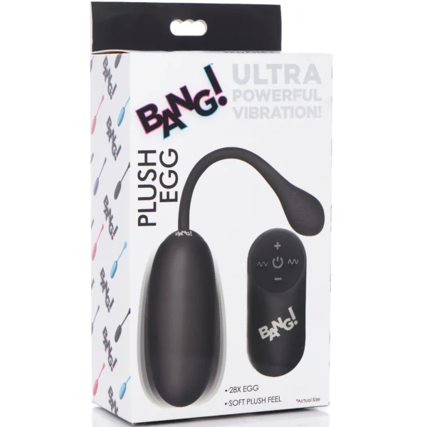 Bang! Plush Silicone Rechargeable Egg With Wireless Remote