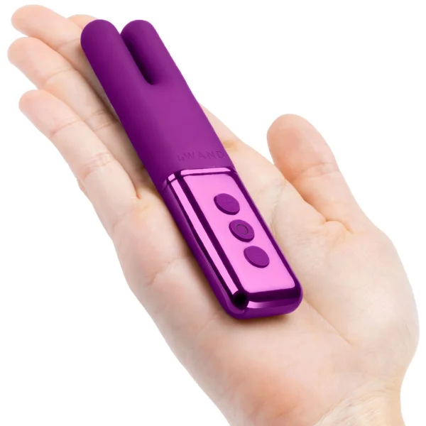 Le Wand Chrome Deux Dual-Motor Vibrator - Dark Cherry