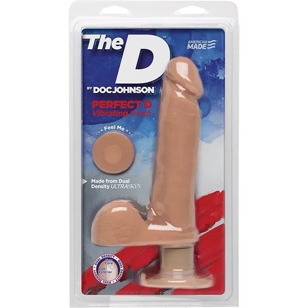 The D 8 inch Vibrating Perfect D - Vanilla