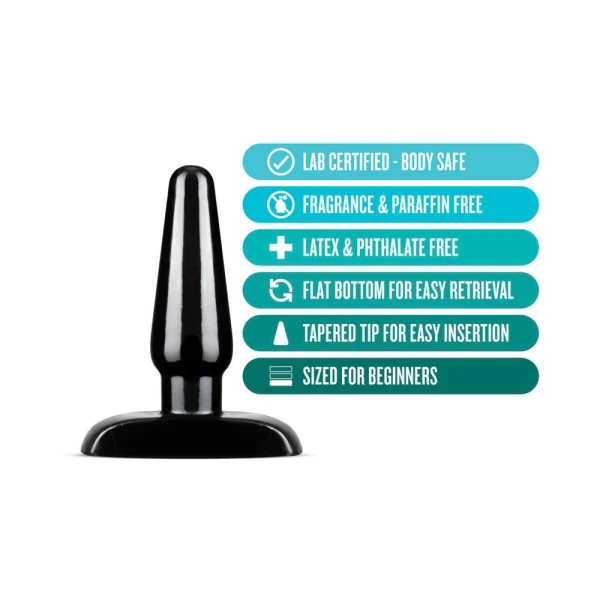 Anal Adventures - Basic Anal Plug - Small - Black
