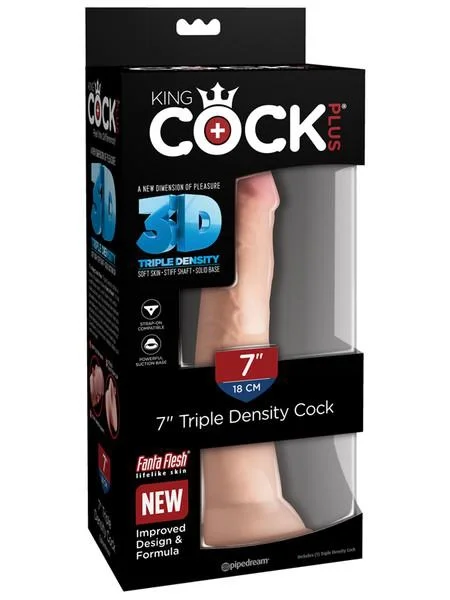 KING COCK PLUS 7 IN.TRIPLE DENSITY COCK