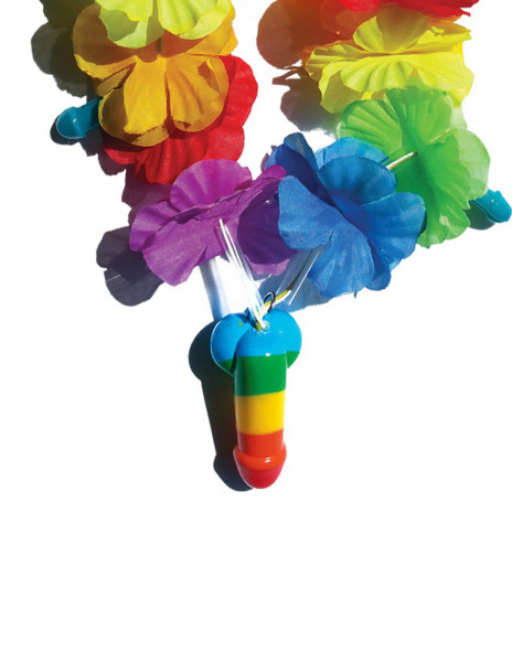 Rainbow Flower Pecker Necklace — image 2 of 2