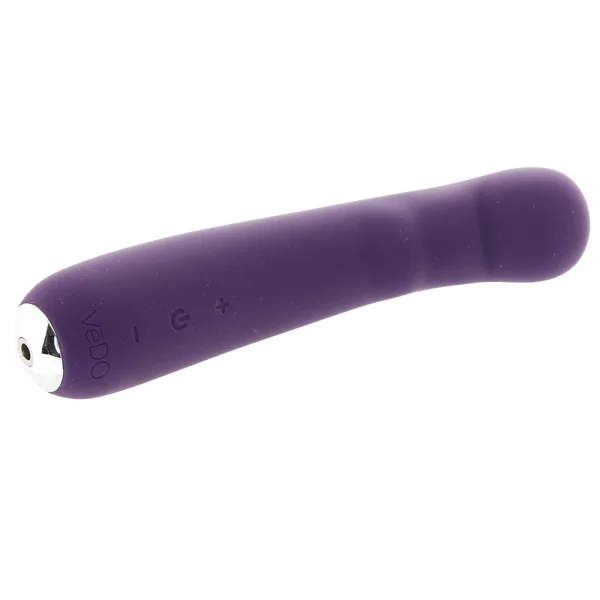 Midori Rechargeable Waterproof Silicone G-Spot Vibrator by VeDO - Deep Purple