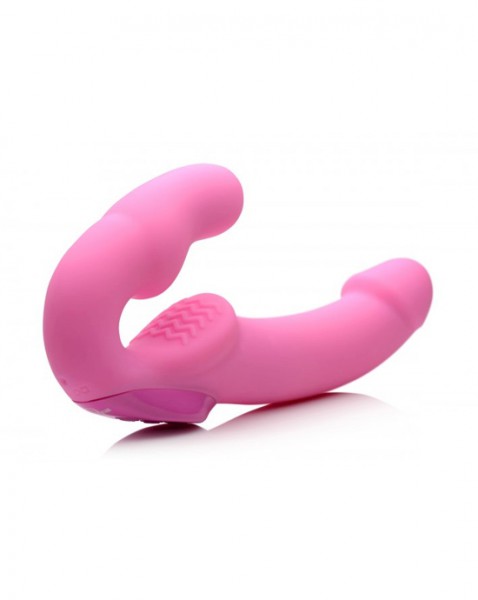 Urge Silicone Strapless Strap-on With Remote - Pink — image 5 of 13