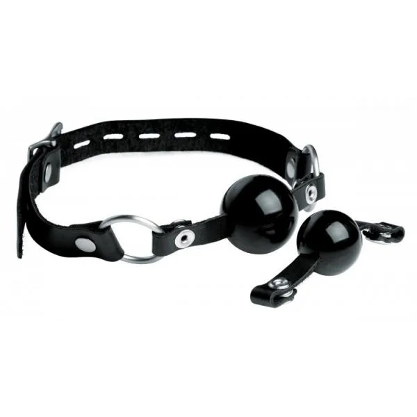 Isabella Sinclaire Interchangeable Silicone Ball Gag Set Black