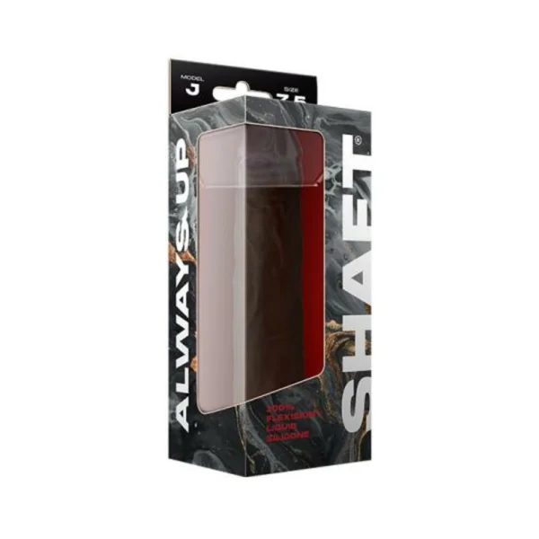 Shaft Model J Liquid Silicone Dong 7.5 In. Mahogany