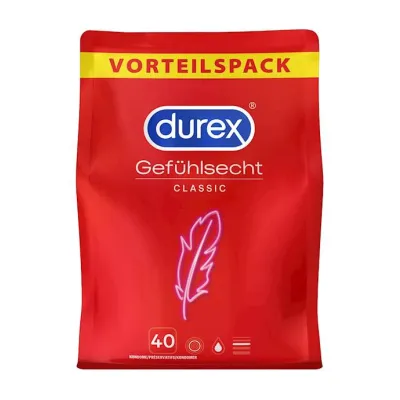 Durex Classic Condoms 40 Pack