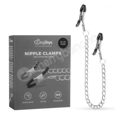 Easytoys Nipple Clamps With Chain