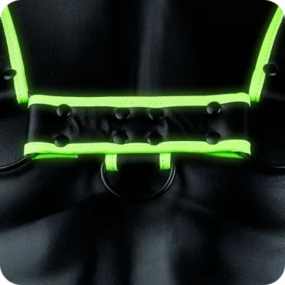 Ouch Glow In the Dark Bulldog Harness