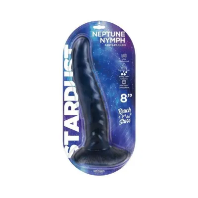 Extreme Dildos Stardust Neptune Nymph Textured 8 In Silicone Fantasy Dildo Purple